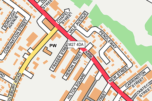 M27 4DA map - OS OpenMap – Local (Ordnance Survey)