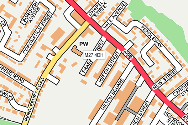 M27 4DH map - OS OpenMap – Local (Ordnance Survey)
