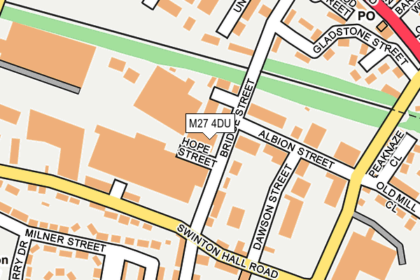 M27 4DU map - OS OpenMap – Local (Ordnance Survey)