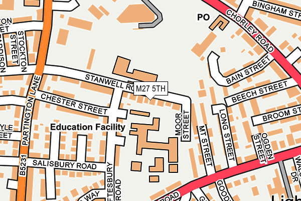 M27 5TH map - OS OpenMap – Local (Ordnance Survey)