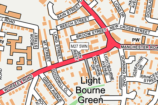 M27 5WN maps stats and open data