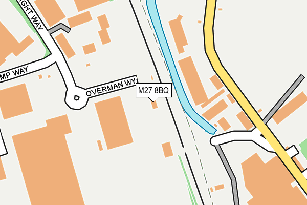 M27 8BQ map - OS OpenMap – Local (Ordnance Survey)