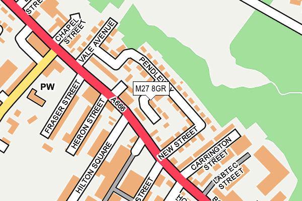 M27 8GR map - OS OpenMap – Local (Ordnance Survey)