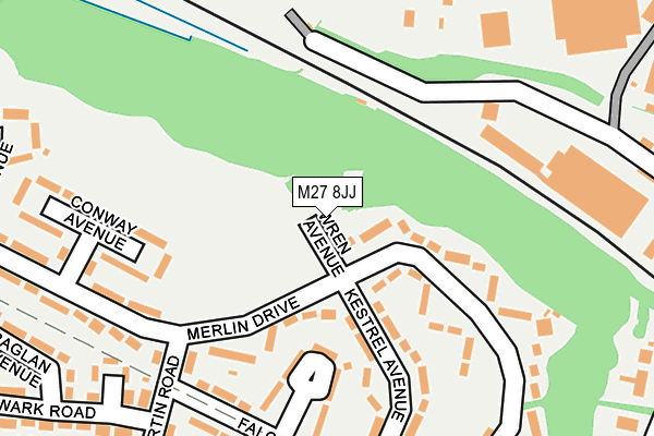 M27 8JJ map - OS OpenMap – Local (Ordnance Survey)