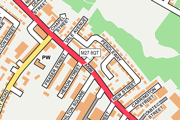 M27 8QT map - OS OpenMap – Local (Ordnance Survey)