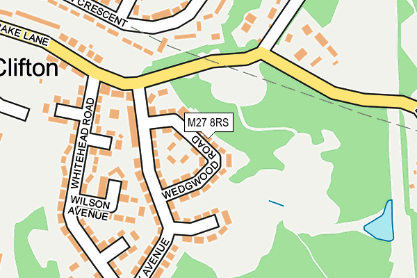 M27 8RS map - OS OpenMap – Local (Ordnance Survey)