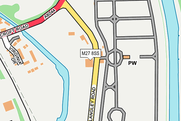 M27 8SS map - OS OpenMap – Local (Ordnance Survey)