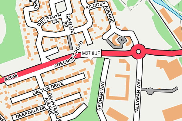 M27 8UF map - OS OpenMap – Local (Ordnance Survey)