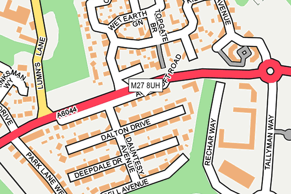 M27 8UH map - OS OpenMap – Local (Ordnance Survey)
