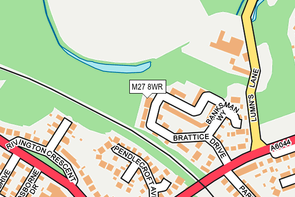 M27 8WR map - OS OpenMap – Local (Ordnance Survey)