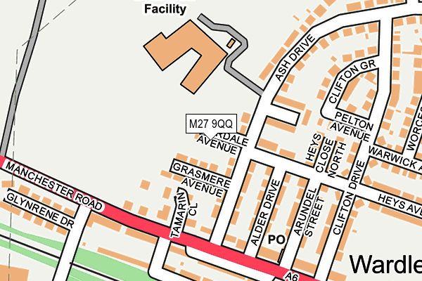 M27 9QQ map - OS OpenMap – Local (Ordnance Survey)