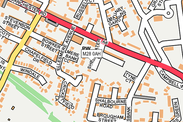 M28 0AH map - OS OpenMap – Local (Ordnance Survey)