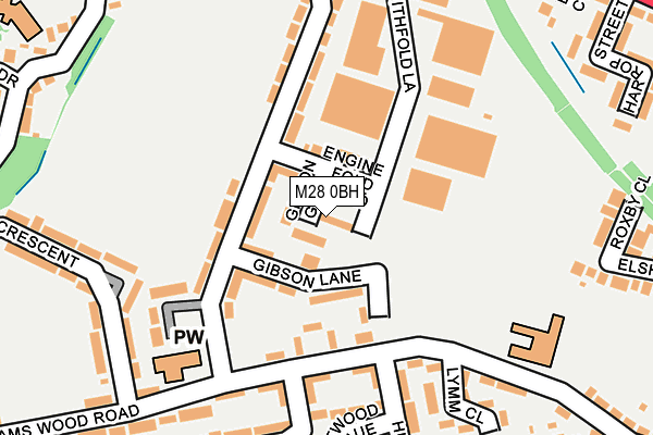 M28 0BH map - OS OpenMap – Local (Ordnance Survey)