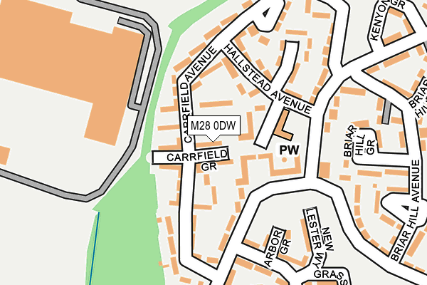 M28 0DW map - OS OpenMap – Local (Ordnance Survey)
