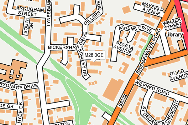 M28 0GE map - OS OpenMap – Local (Ordnance Survey)