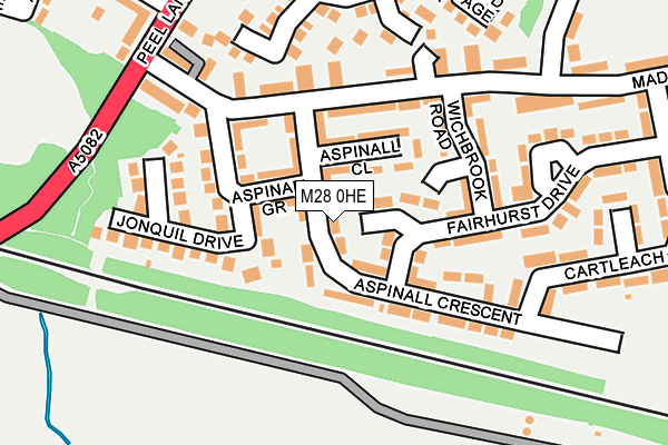 M28 0HE map - OS OpenMap – Local (Ordnance Survey)