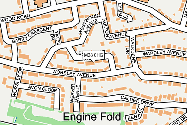 M28 0HG map - OS OpenMap – Local (Ordnance Survey)
