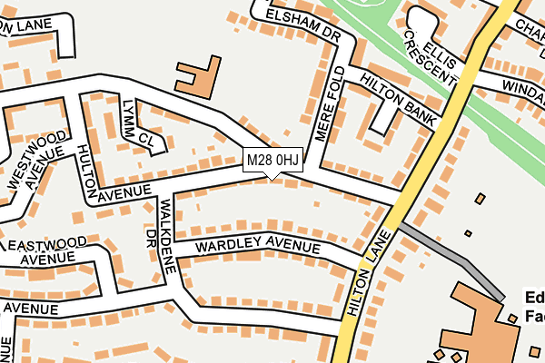 M28 0HJ map - OS OpenMap – Local (Ordnance Survey)
