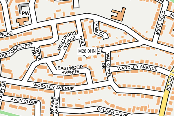 M28 0HN map - OS OpenMap – Local (Ordnance Survey)