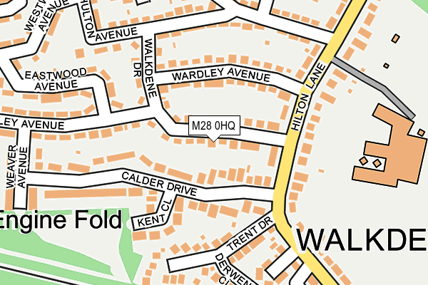 M28 0HQ map - OS OpenMap – Local (Ordnance Survey)
