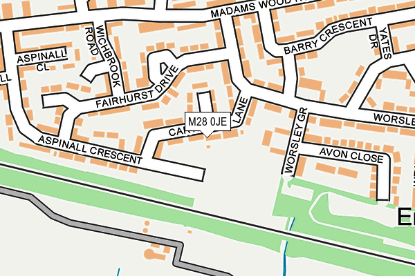 M28 0JE map - OS OpenMap – Local (Ordnance Survey)