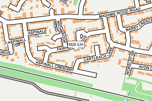 M28 0JH map - OS OpenMap – Local (Ordnance Survey)