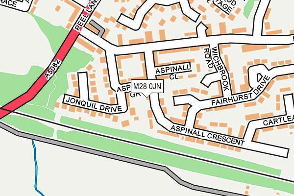 M28 0JN map - OS OpenMap – Local (Ordnance Survey)