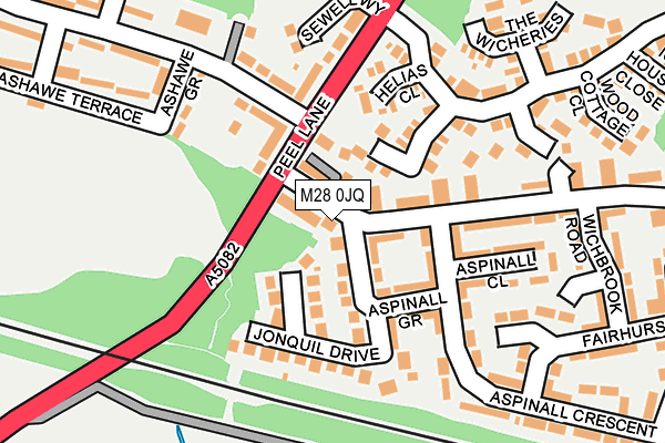 M28 0JQ map - OS OpenMap – Local (Ordnance Survey)