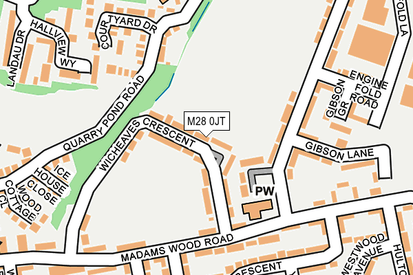 M28 0JT map - OS OpenMap – Local (Ordnance Survey)