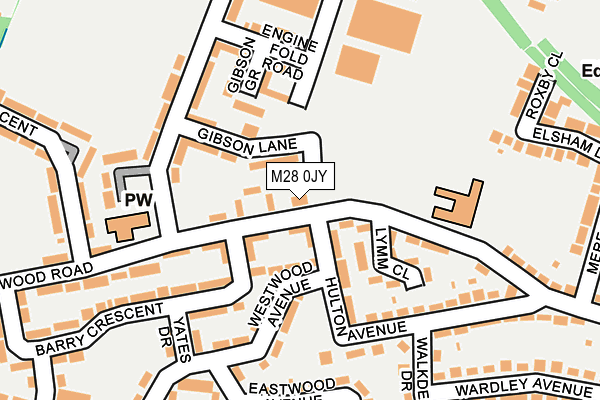 M28 0JY map - OS OpenMap – Local (Ordnance Survey)