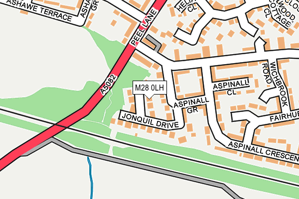M28 0LH map - OS OpenMap – Local (Ordnance Survey)