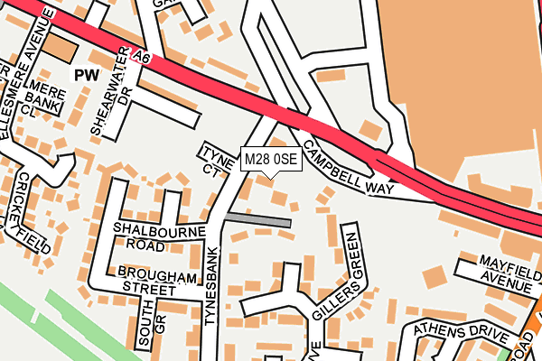 M28 0SE map - OS OpenMap – Local (Ordnance Survey)