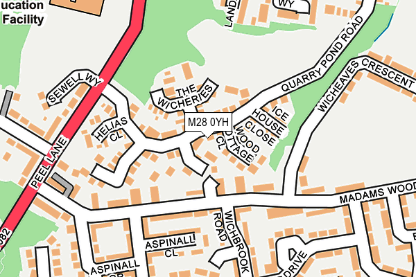 M28 0YH map - OS OpenMap – Local (Ordnance Survey)