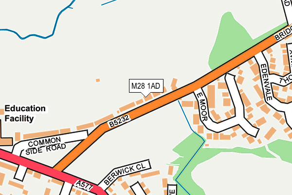 M28 1AD map - OS OpenMap – Local (Ordnance Survey)