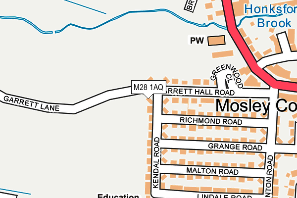 M28 1AQ map - OS OpenMap – Local (Ordnance Survey)