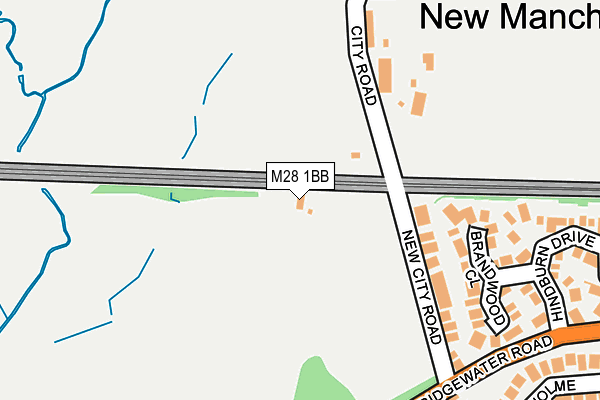 M28 1BB map - OS OpenMap – Local (Ordnance Survey)