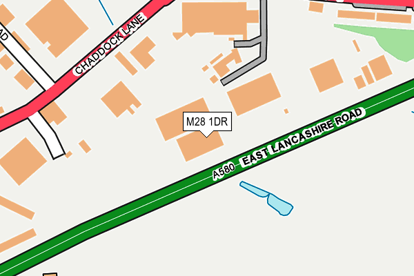M28 1DR map - OS OpenMap – Local (Ordnance Survey)