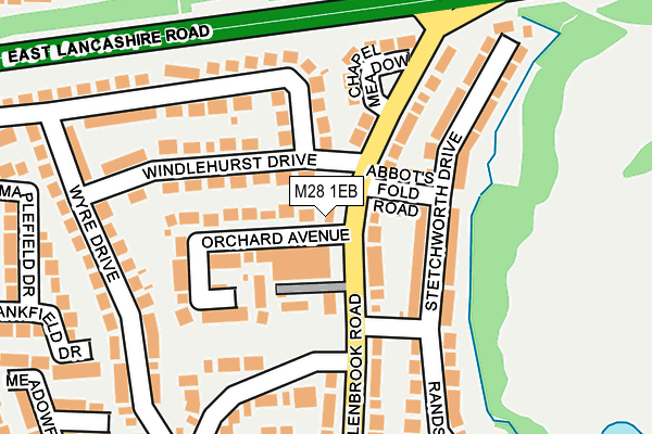 M28 1EB map - OS OpenMap – Local (Ordnance Survey)