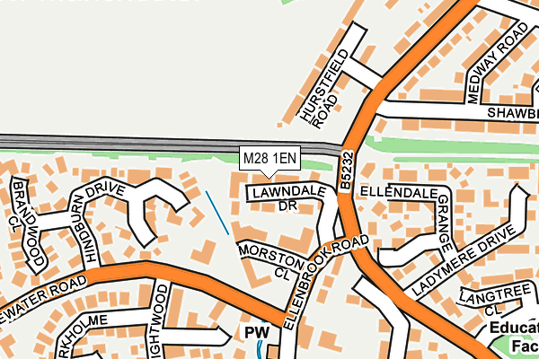 M28 1EN map - OS OpenMap – Local (Ordnance Survey)