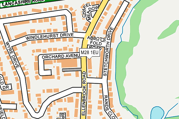 M28 1EU map - OS OpenMap – Local (Ordnance Survey)