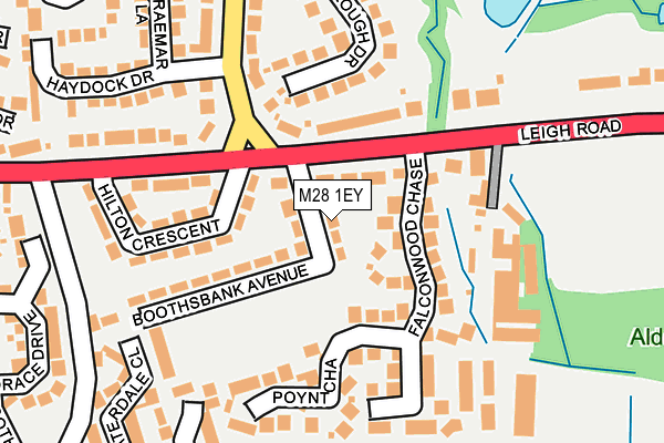 M28 1EY map - OS OpenMap – Local (Ordnance Survey)