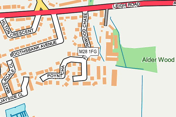 M28 1FG map - OS OpenMap – Local (Ordnance Survey)