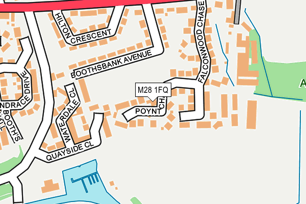 M28 1FQ map - OS OpenMap – Local (Ordnance Survey)