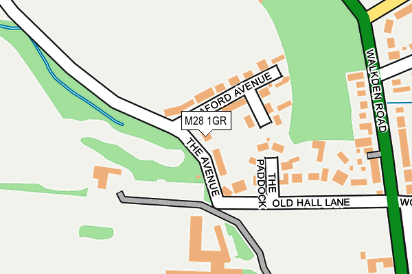 M28 1GR map - OS OpenMap – Local (Ordnance Survey)