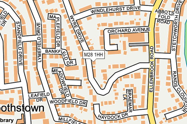 M28 1HH map - OS OpenMap – Local (Ordnance Survey)