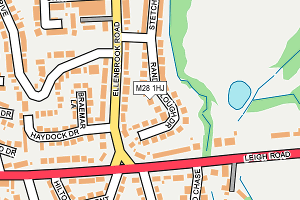 M28 1HJ map - OS OpenMap – Local (Ordnance Survey)