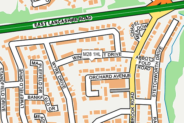 M28 1HL map - OS OpenMap – Local (Ordnance Survey)