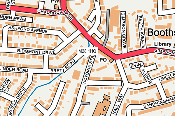 M28 1HQ map - OS OpenMap – Local (Ordnance Survey)