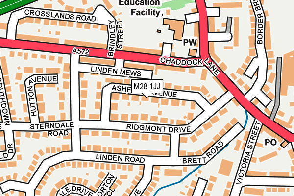M28 1JJ map - OS OpenMap – Local (Ordnance Survey)