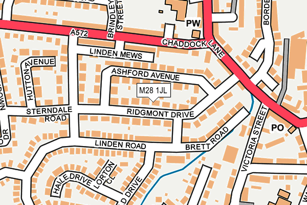 M28 1JL map - OS OpenMap – Local (Ordnance Survey)